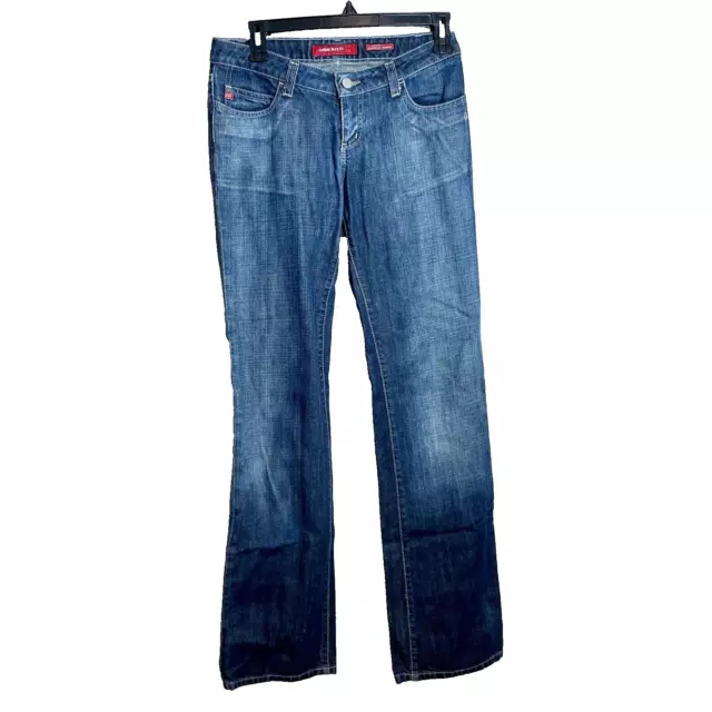 Miss Sixty Straight Tommy Jeans Womens Size 27 Blue Low Rise Y2K Dark Wash Denim