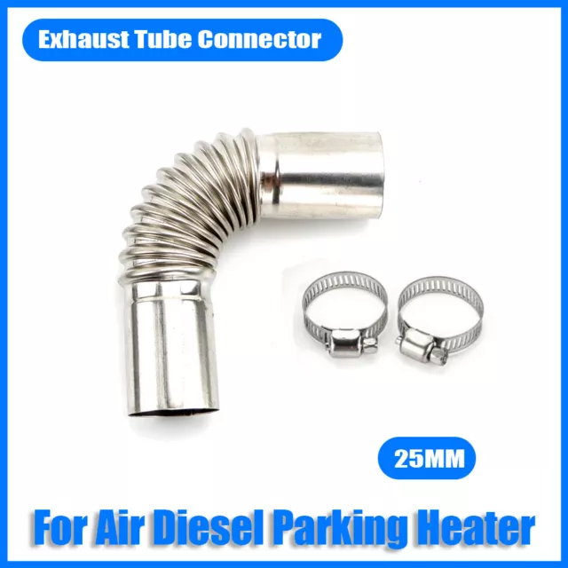 Air Diesel Heater 25mm Exhaust Pipe Tube Elbow Connector L For Car Truck Camper&