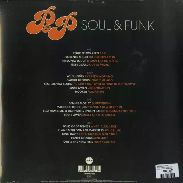 Various Artists / P&P SOUL & FUNK (180G 2LP) / Demon Records / DEMREC522 / 2x12 2