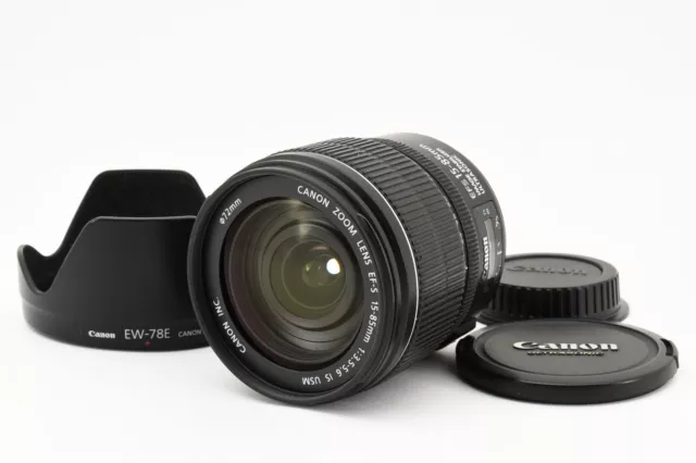 Canon EF-S 15-85mm F/3.5-5.6 Is USM Zoom Lentille Avec / Capuche Excellent Testé