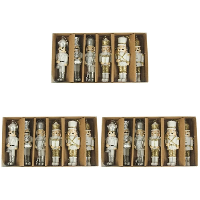 18 Pcs Christmas Nutcracker Resin Child Traditional Decorations Xmas Party
