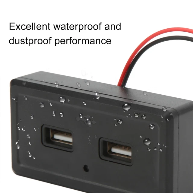 02 015 RV USB panel de carga de 12-24 V entrada panel de salida enchufe USB para