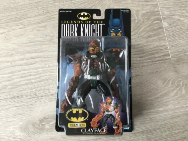 Kenner 1998 Legends of the Dark Knight Batman CLAYFACE 7” Figure Face Change NEW