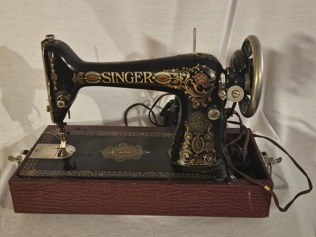 vintage an・an no.24 VINTAGE SINGER MODEL No 24 Sewing Machine110 Volts With Hard