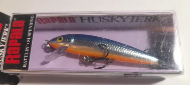 Rapala Husky Jerk Suspending Rattlin HJ 06 SB Silver Blue Fishing Lure