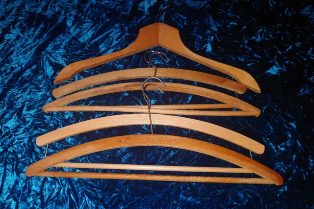 Job lot Wooden Coat Suit Hangers Retro