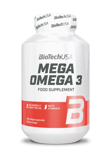 BioTechUSA - Mega Omega 3 - 180 Kapseln- Fischöl