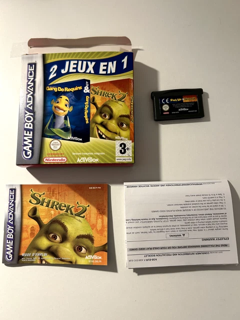 Jeu GBA Shrek 2 (Shark Tale) - Officiel PAL EUR - Nintendo Game Boy Advance - Bon État