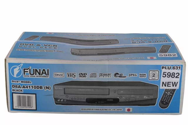 FUNAI D8A-A4110DB (N), Grabador VHS / Reproductor de DVD