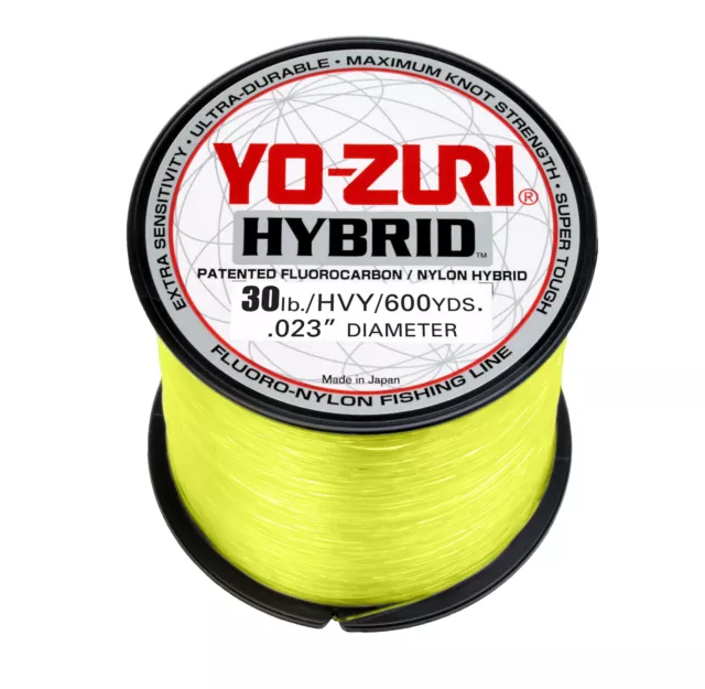Yo-Zuri Hybrid Hi-Vis Yellow 600 Yards High-Vis Copolymer Monofilament Line