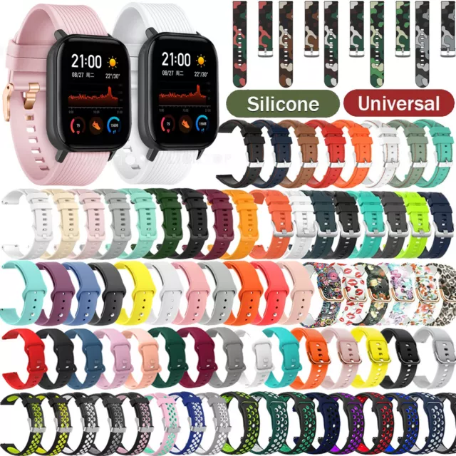 20mm Silicone Sport Watch Strap Band for Huami Amazfit GTS 2 2e 2mini Bip Lite U