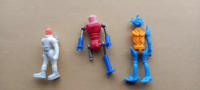 Lot De 3 X Kinder Montable  Robots (Incomplets)