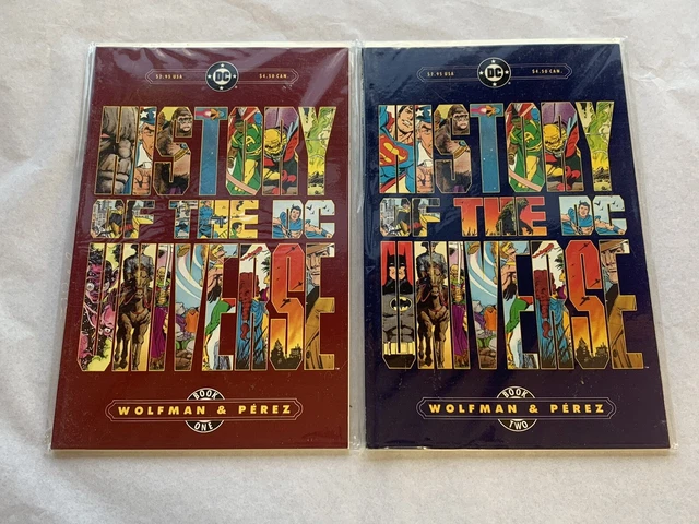 HISTORY OF THE DC Universe Book #1 & 2 (DC Comics 1986 January 1987) £ ...