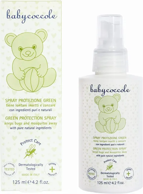 Repellente Spray Anti Zanzare per Bambini e Neonati, Naturale, Babycoccole 125ml