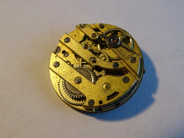 Mouvement De Montre à Gousset Incomplet - Pièce D'horlogerie Ancienne