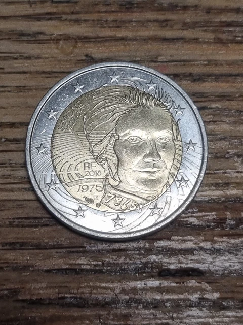 Pièce de 2 euros très rare Simone Veil Édition 2018