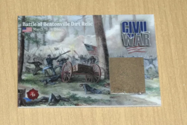 2022 2023 Historic Autographs Civil War dirt relic Battle Bentonville 1865 /200