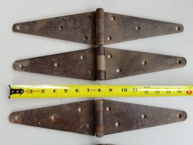4 16" BARN DOOR Hinges Heavy Duty RUSTIC Antique Architectural  S#C2 2