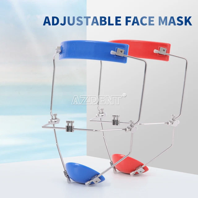 Dental Orthodontic forward pull Headgear w/ Double lever Adjustable For Face