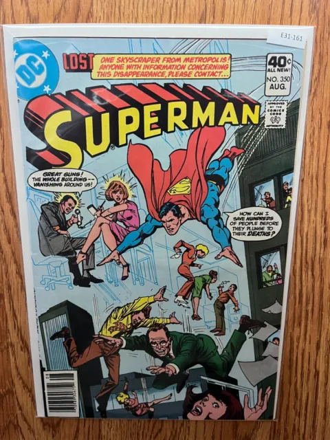 Superman Vol 1 #350 DC Comics 9.0 Newsstand E31-161