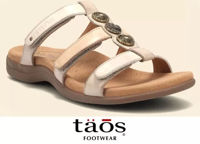 Taos Footwear Comfort slip on sandals leather Taos Shoes Prize 4 Stone Multi