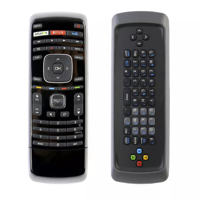 New XRT300 Qwerty Keyboard Replace Remote With VUDU for VIZIO LCD LED Smart TV