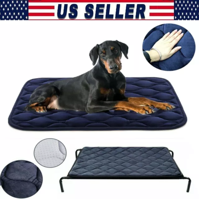 Dog Crate Pad Washable Dog Bed Mat Dog Mattress for Large Medium Small Dogs Cat