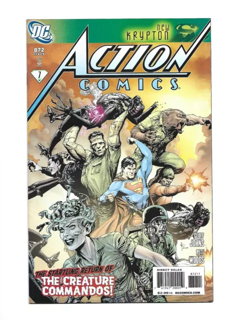 Action Comics #872 (2009) VF/NM Return of the Creature Commandos DC Show Gunn