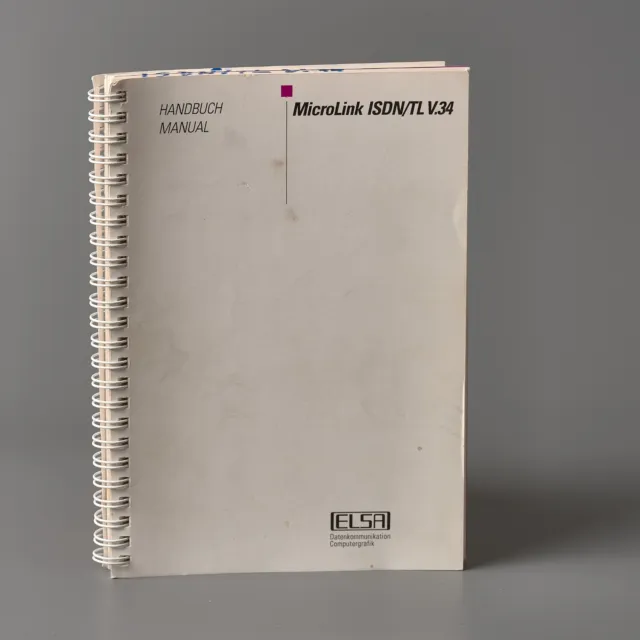 ELSA MicroLink ISDN/TL V.34 Handbuch  (dt, en) von 1996