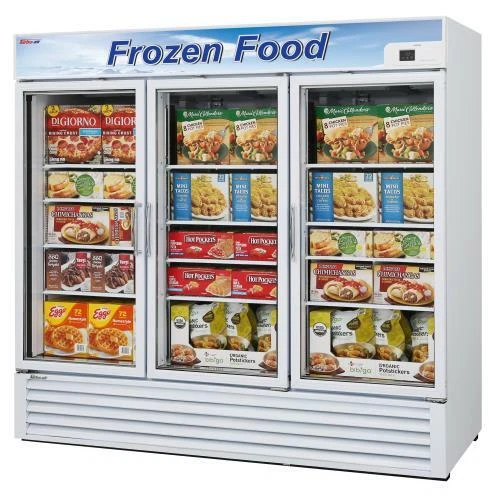 Turbo Air - TGF-72F-N - Glass Door Freezer w/ 3 Swing Doors