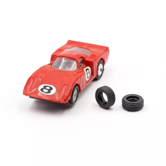 6 Gomme Posteriori per Slot Car Dromocar Policar Polistil 1:43