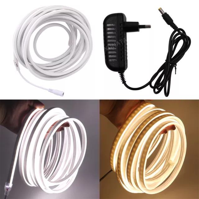 12V 2835 Neon LED Strip Streifen Flex Leiste Lichtband Schlauch Wasserdicht Weiß