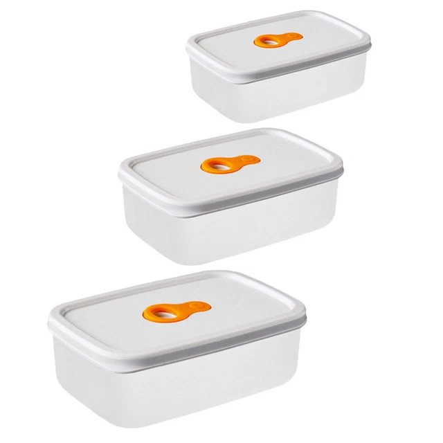 3 piezas cajas seguras para microondas contenedor de alimentos congelador cajas de frutas
