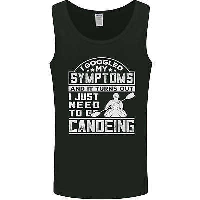 Symptoms I Just Need to Go Canoeing Funny Mens Vest Tank Top