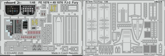 491076 Fj-2 Fury For 1/48 Kitty Hawk Model Kits