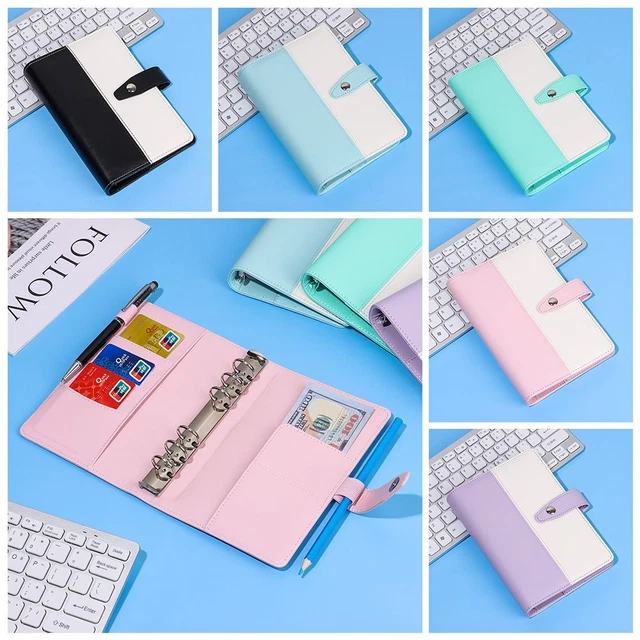 6 Löcher Notizblock-Abdeckung Notebook-Datei ordner Ringbinder PU-Leder