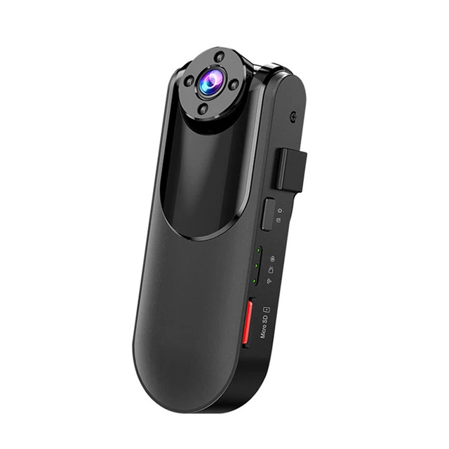 Cámara deportiva de bolsillo portátil 5V/1A 1080P con visión nocturna infrarroja automática