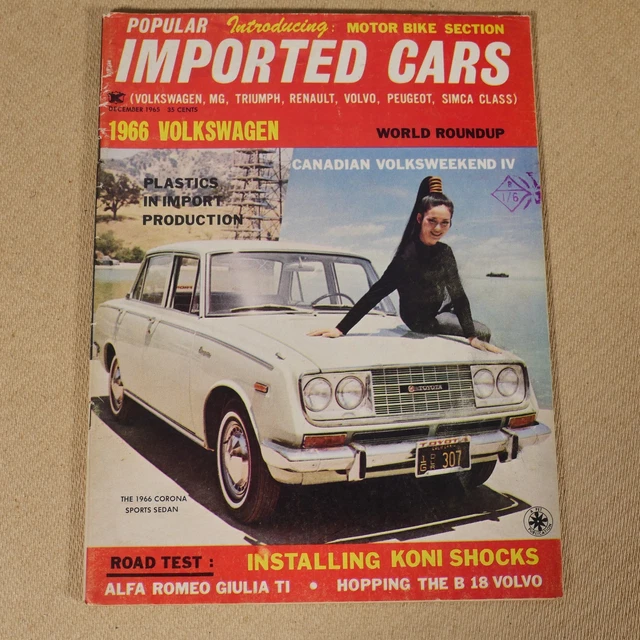 VINTAGE AMERICAN CAR Magazine Imported Cars, Volkswagen Etc. 1965 ...