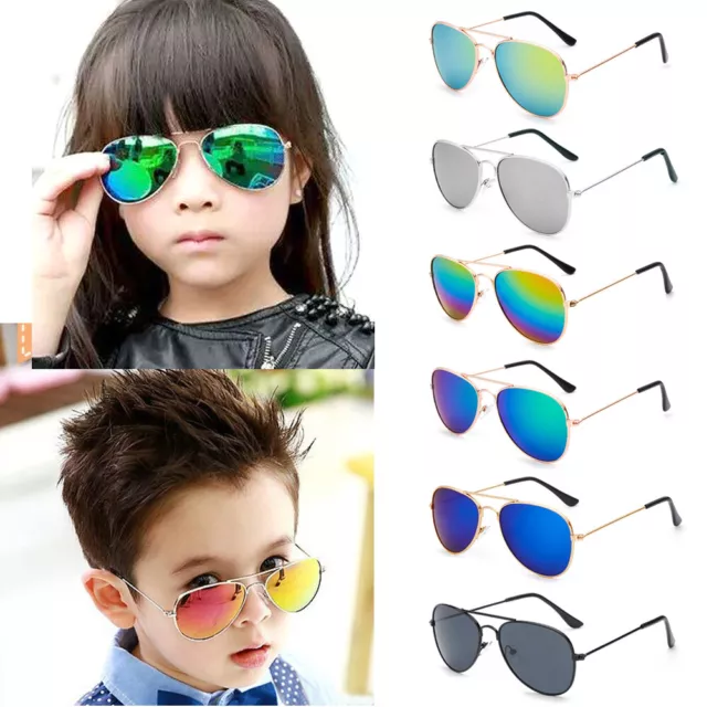 Unisex Kids Boys Girls Sunglasses Outdoor Classic Cool Anti-UV Retro Glasses New