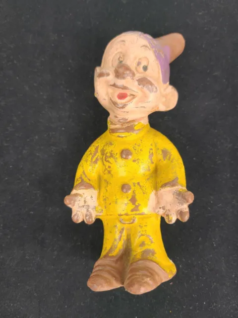 Vintage Seiberling Latex Walt Disney's DOPEY 5" Figure Snow White Seven Dwarfs