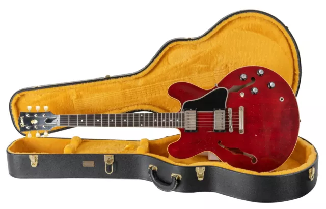 Gibson 1961 ES-335 Reissue Heavy Aged 60s Cherry Murphy Lab E-Gitarre Koffer
