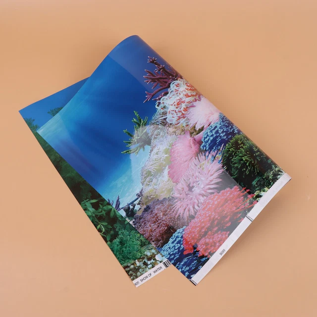 Papel pintado para acuarios pegatina de fondo de acuario decoración de acuario