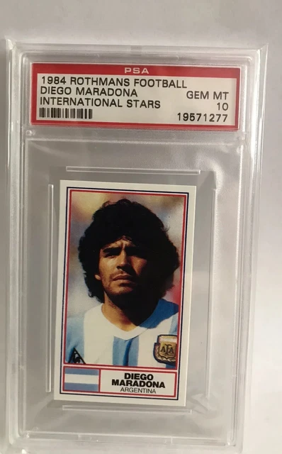 Carte Diego Maradona 1982 Reyauca Ases Mundial #54 PSA 4 - Rookie LOW POP - Très Rare