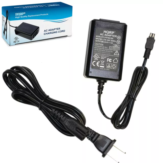 HQRP AC Adapter Charger for Sony HandyCam HDR-HC9E HDR-SR5E HDR-SR10E HDR-SR11E