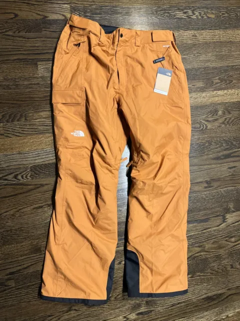 Mens The North Face Freedom Ski Snowboard Insulated Snow Pants Brown XL