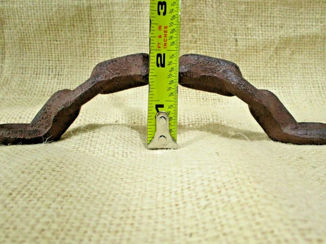 2 Large Cast Iron Antique style CHAIN Barn Handle, Gate Pull, Shed Door Handles 7