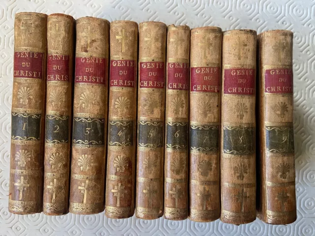 Chateaubriand Genie Du Christianisme 1804  Complet 9 Tomes