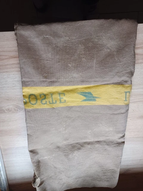 VENDU - Sac ancien en toile de lin de la Poste - Le Grenier de Lisette
