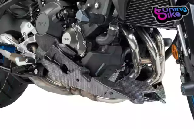 Puig Unterer Deckschutz Fur Yamaha Mt-09 Tracer-Original Auspuff 2015 Carbon Loo