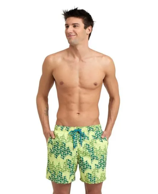 Arena Man Boxer Shorts Sea Art. 005980610 Mod. Beach Allower - Soft Green Multi